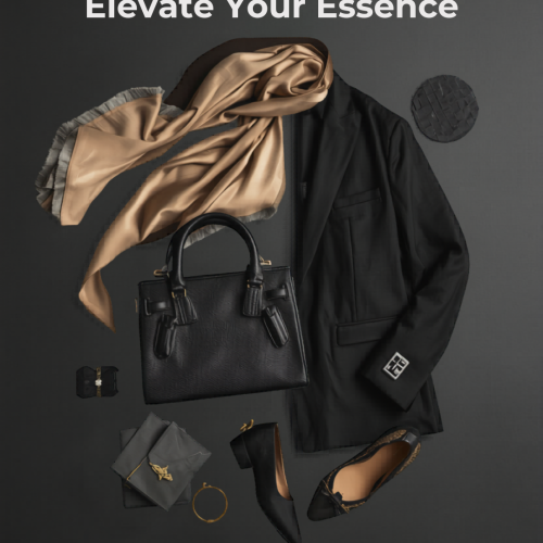 Artistic Flat Lay of Designer Fashion Pieces